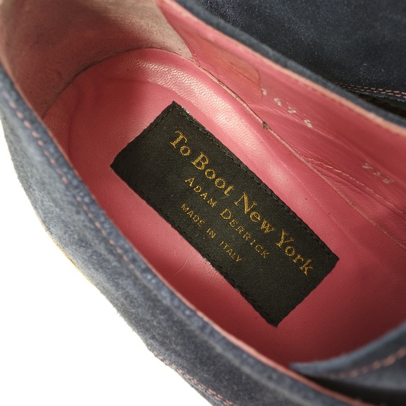 To Boot New York blue suede & pink lace up shoes - Picture 6 of 7